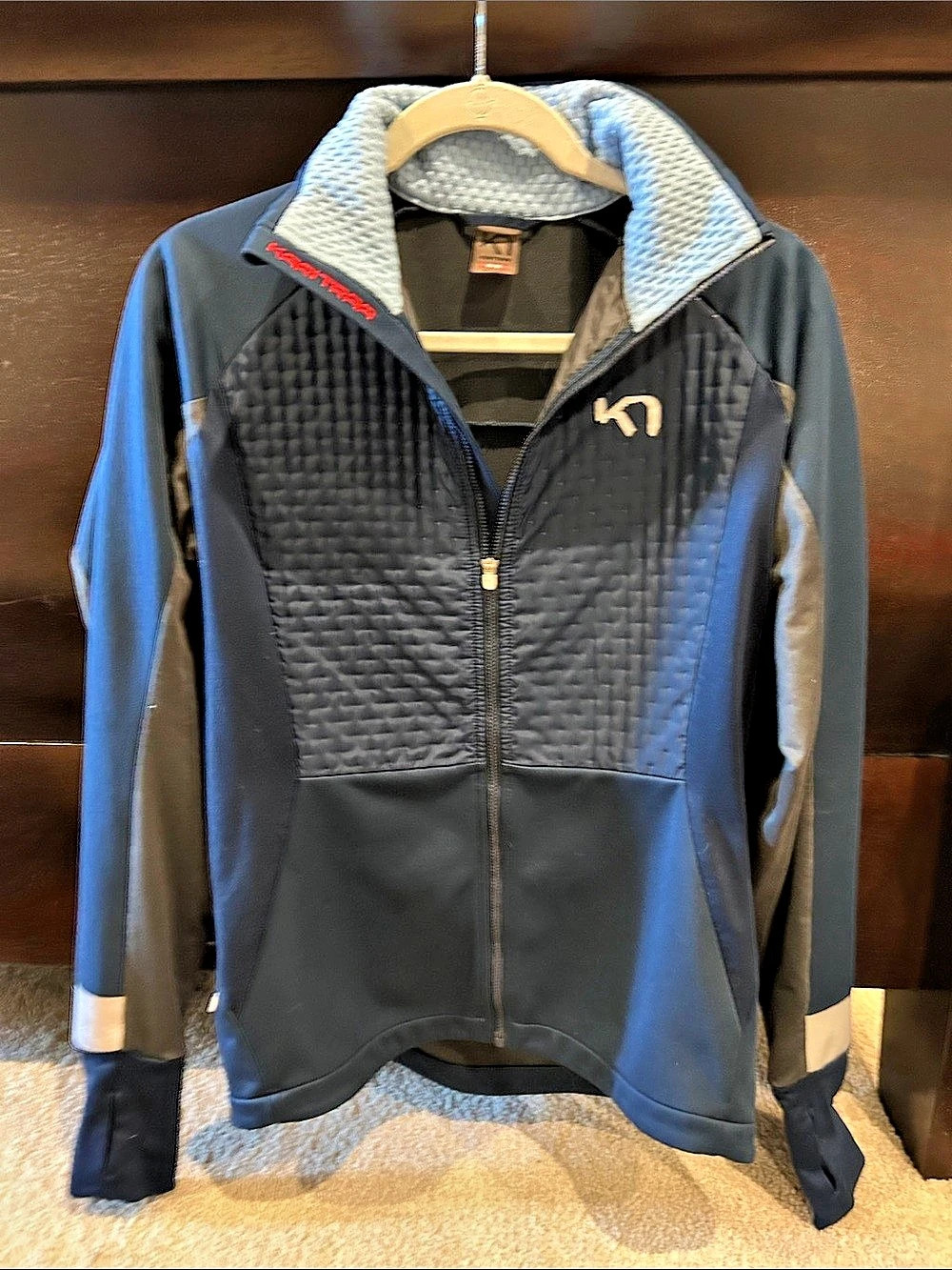 Kari Traa Tirill Thermal Jacket Blue & Black Size Medium